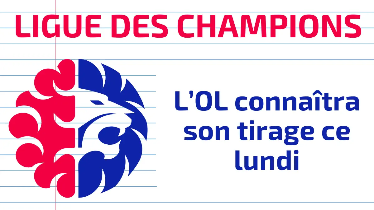 Tirage de l’OL en Ligue des champions prévu lundi 20 juillet